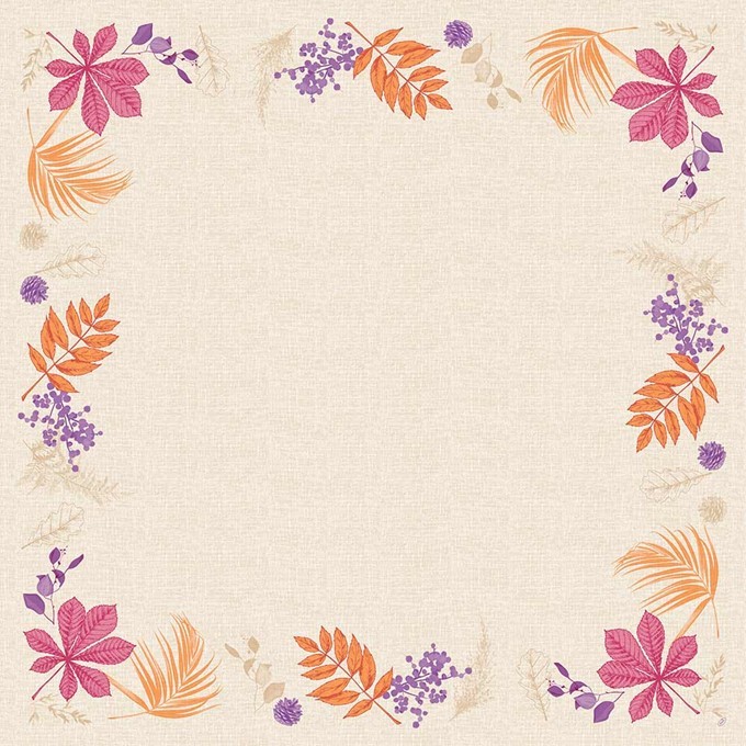 Duni Dunicel Napperons 84x84cm Bright Autumn Pak 10 stuks