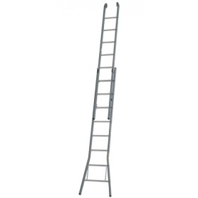 Dirks Tweedelige Ladder Gecoat 2x9 Treden Optrede 35cm