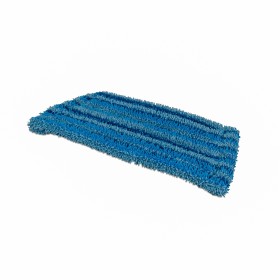 Wecoline Microvezel Vlakmop Scrub met Klittenband 28cm Blauw Pak 5 stuks