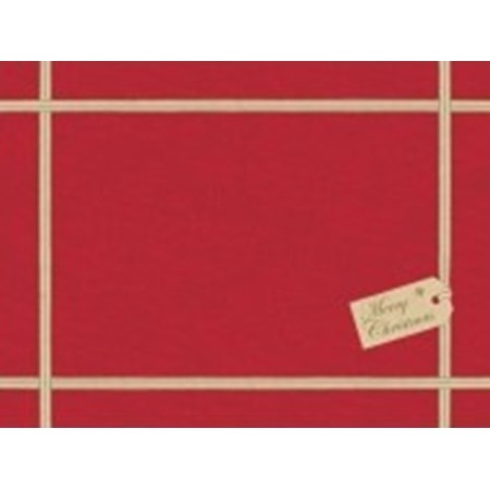 Duni Papieren Placemats 30x40cm Christmas Gift Red Pak 250 stuks - Op is op