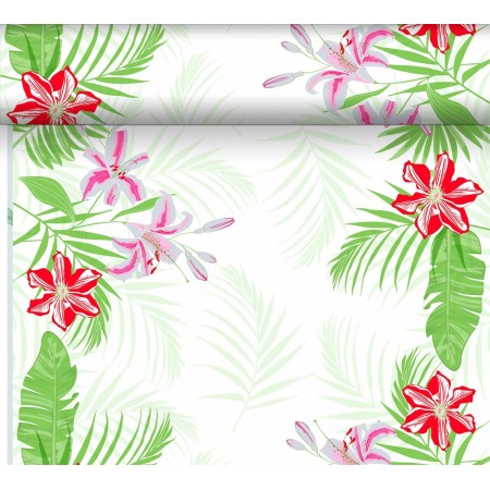 Duni Dunicel Tafelloper Rol 24mx40cm (Perforatie 1,20m) Tropical Lily