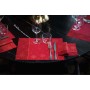 Duni Dunicel Placemats 30x40cm Rhombus Bordeaux Pak 100 stuks