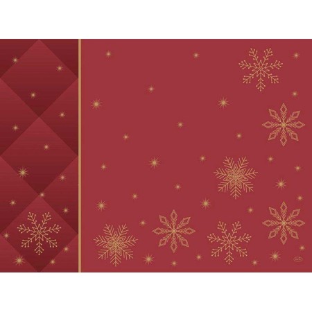 Duni Dunicel Placemats 30x40cm Rhombus Bordeaux Pak 100 stuks