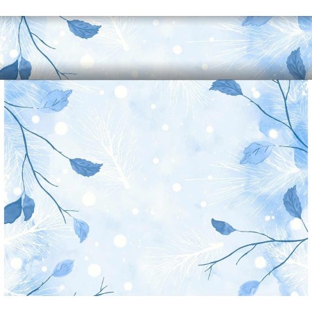 Duni Dunicel Tafelloper Rol 24mx40cm (Perforatie 1,20m) Frosted Winter