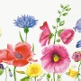 Duni Celstof Servetten 33x33cm 3-lgs 1/4-vouw Flowy Meadow Pak 250 stuks