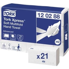 Tork Xpress Advanced Soft Multifold Handdoek 2-lgs 21x34cm Baal 21x136 vellen H2