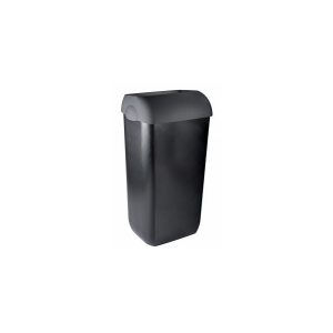 All Care PlastiQline Exclusive Half Open Afvalbak 23L Kunststof Zwart, PQXA23