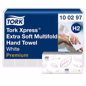 Tork Xpress Premium Extra Soft Multifold Handdoek 2-lgs 21x34cm Pak 21x100 vellen H2