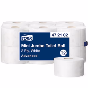 Tork Mini Jumbo 2-lgs Toiletpapier Pak 12 rollen T2