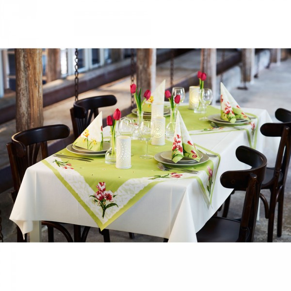 Duni Classic Servetten 40x40cm 4-lgs 1/4-vouw Red Tulip Pak 50 stuks - Op is op, foto 2 van 2