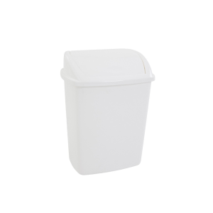 Afvalbak met Swing Deksel 26L Wit