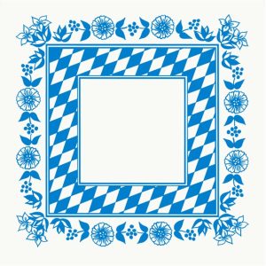 Duni Dunicel Napperons 84x84cm Beierse Ruit Pak 20 stuks