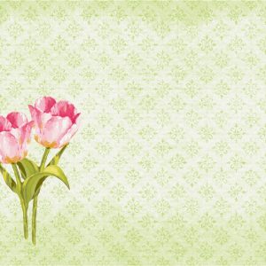Duni Dunicel Placemats 30x40cm Love Tulips Pak 100 stuks - Op is op