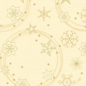 Duni Classic Servetten 40x40cm 4-lgs 1/4-vouw Star Shine Cream Pak 50 stuks - Op is op