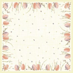 Duni Dunicel Napperons 84x84cm Willow Easter Pak 10 stuks - Op is op