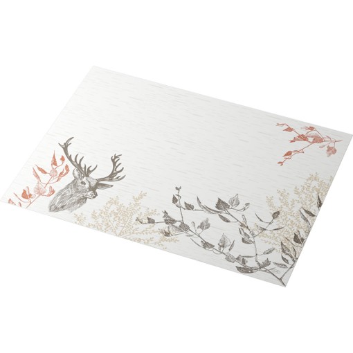 Duni Papieren Placemats 30x40cm Wood & Deer Pak 250 stuks, foto 2 van 6