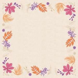 Duni Dunicel Napperons 84x84cm Bright Autumn Pak 10 stuks