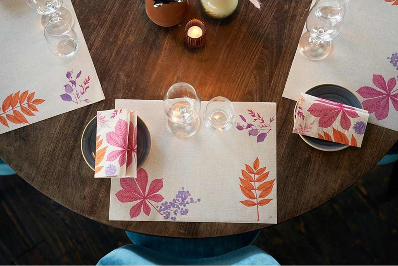 Duni Papieren Placemats 30x40cm Bright Autumn Pak 250 stuks, foto 2 van 3