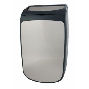 All Care PlastiQline Exclusive Gesloten Afvalbak 25L RVS/Kunststof Zwart, PQXAC25