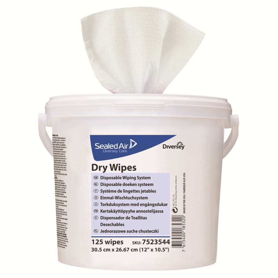 Taski Dry Wipes Disposable Doeken Emmer 125 stuks