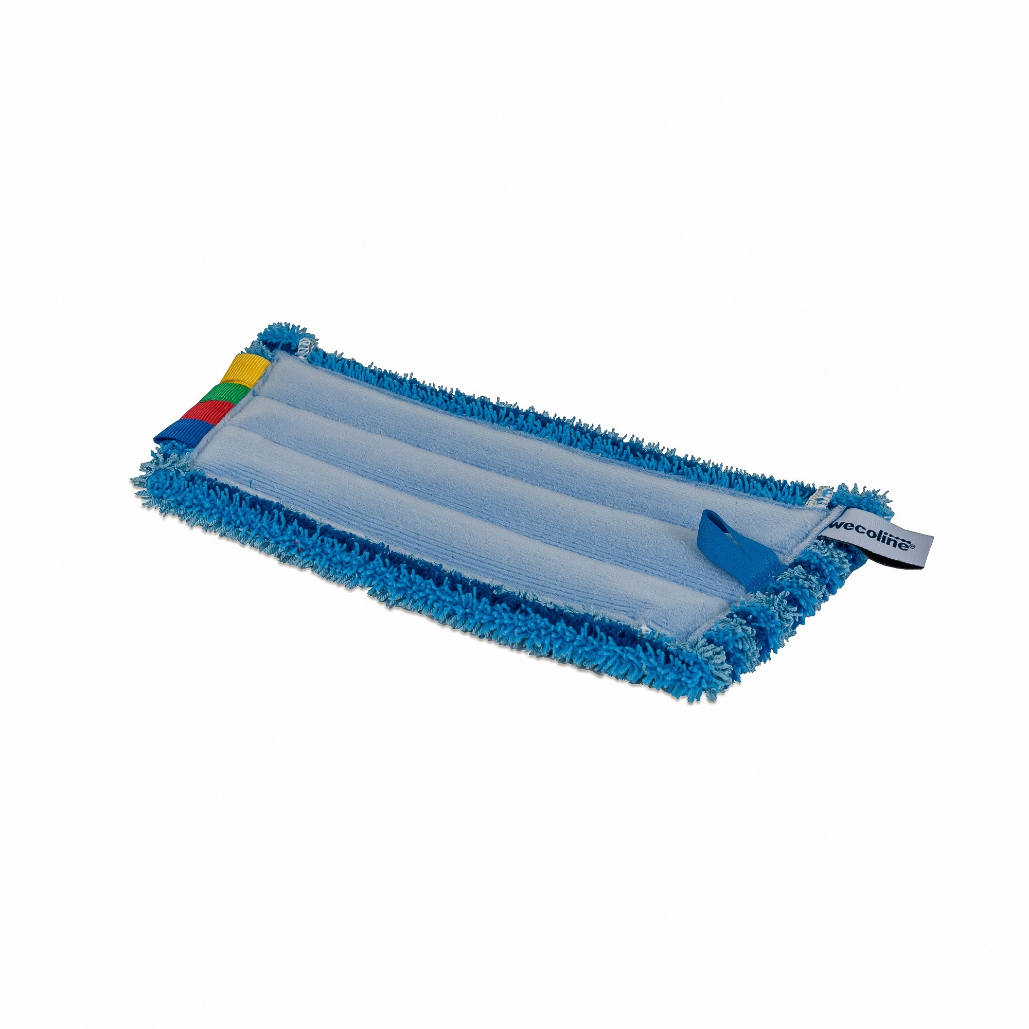 Wecoline Microvezel Vlakmop Scrub met Klittenband 28cm Blauw Pak 5 stuks - Afbeelding 2