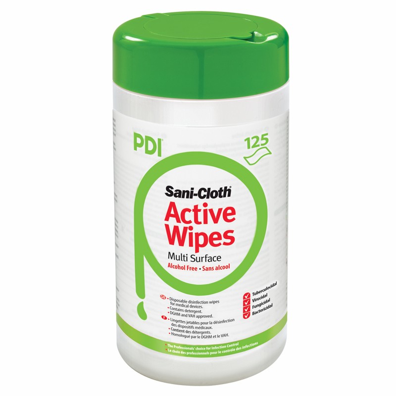 Sani-Cloth Active Wipes 13x18,5cm Groen Bus 125 stuks