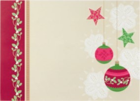 Tork Papieren Placemats 30x42cm Joyful Christmas Pak 100 stuks - Op is op