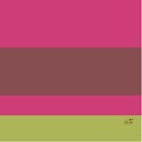 Duni Celstof Servetten 33x33cm 3-lgs 1/4-vouw Sunrise Stripe Pak 50 stuks - Op is op