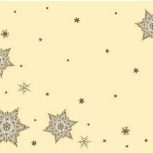 Duni Dunicel Placemats 30x40cm Glittering Stars Cream Pak 100 stuks - Op is op