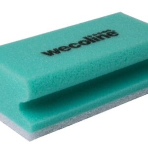 Wecoline Schuurspons Groen/Wit + Handgreep Pak 10 stuks