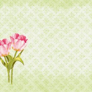 Duni Dunicel Placemats 30x40cm Love Tulips Pak 100 stuks - Op is op