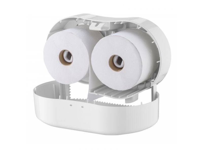 All Care PlastiQline 2-rols Toiletrolhouder Kunststof Wit (Standaard), PQTMDuo - Afbeelding 2