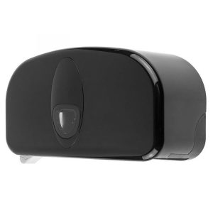 All Care PlastiQline 2020 2-rols Toiletrolhouder Kunststof Zwart, PQB20Duo