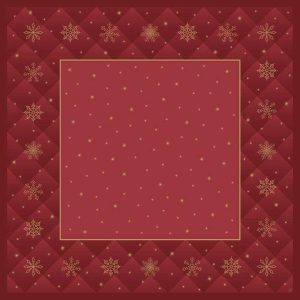 Duni Dunicel Napperons 84x84cm Rhombus Bordeaux Pak 10 stuks