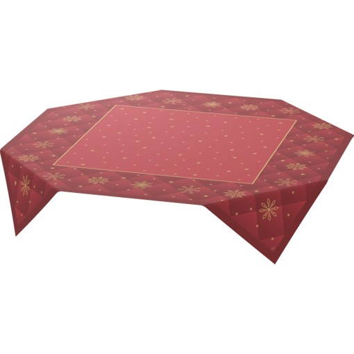 Duni Dunicel Napperons 84x84cm Rhombus Bordeaux Pak 10 stuks, foto 2 van 6