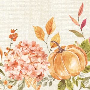Duni Celstof Servetten 33x33cm 3-lgs 1/4-vouw Spicy Pumpkin Pak 250 stuks