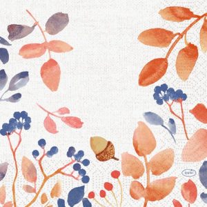 Duni Celstof Servetten 33x33cm 3-lgs 1/4-vouw Autumn Gradient Pak 250 stuks