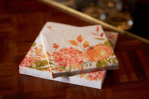 Duni Celstof Servetten 33x33cm 3-lgs 1/4-vouw Spicy Pumpkin Pak 250 stuks, foto 3 van 3