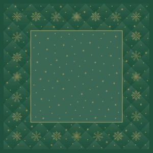 Duni Dunicel Napperons 84x84cm Rhombus Green Pak 10 stuks