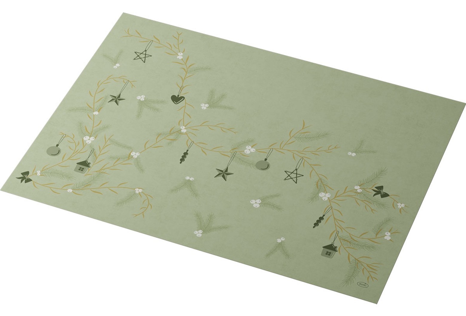 Duni Dunicel Placemats 30x40cm Noël Pistachio Pak 100 stuks, foto 2 van 3