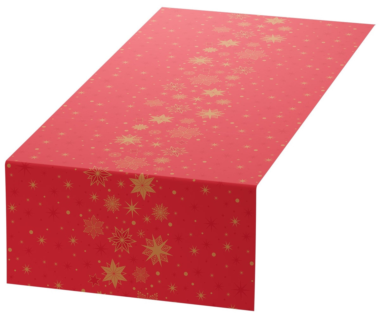 Duni Bio Dunicel Tafelloper Rol 24mx40cm (Perforatie 1,20m) Stargazing Red, foto 2 van 4