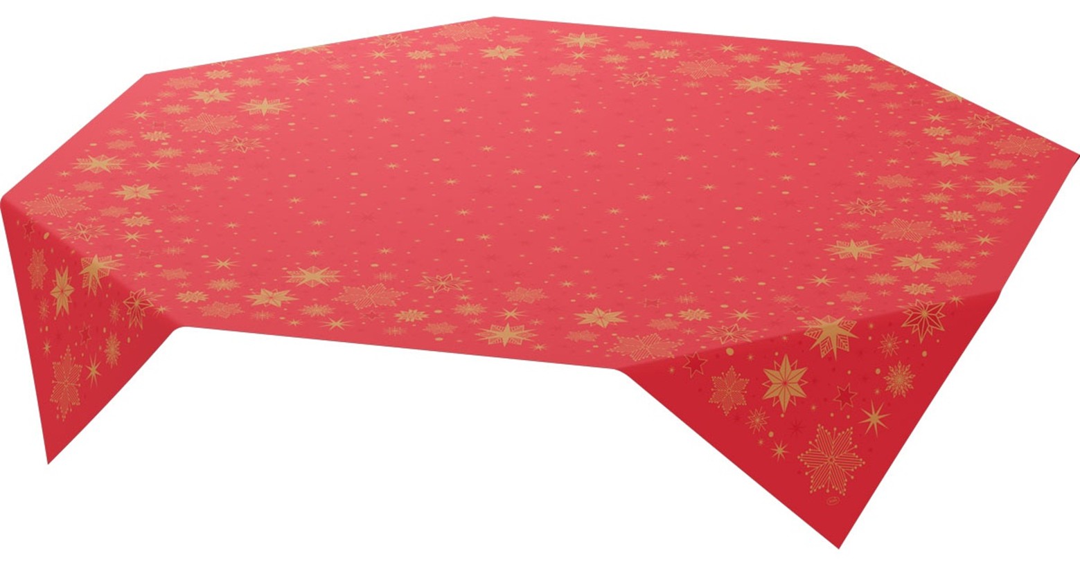 Duni Bio Dunicel Napperons 84x84cm Stargazing Red Pak 10 stuks, foto 2 van 6