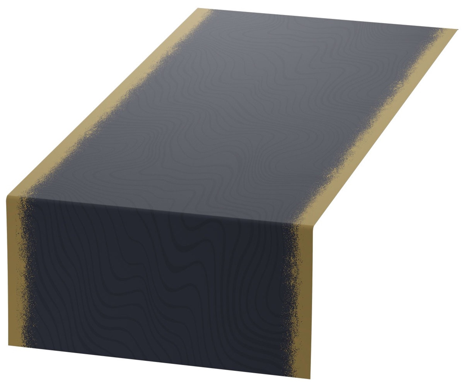 Duni Bio Dunicel Tafelloper Rol 24mx40cm (Perforatie 1,20m) Sparkly Cheers Black, foto 2 van 3