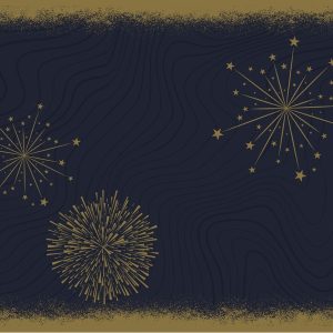 Duni Bio Dunicel Placemats 30x40cm Sparkly Cheers Black Pak 100 stuks