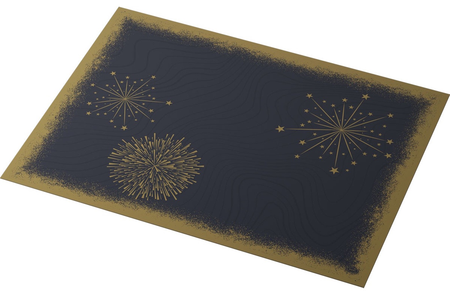 Duni Bio Dunicel Placemats 30x40cm Sparkly Cheers Black Pak 100 stuks, foto 2 van 2