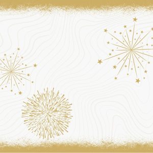 Duni Bio Dunicel Placemats 30x40cm Sparkly Cheers White Pak 100 stuks