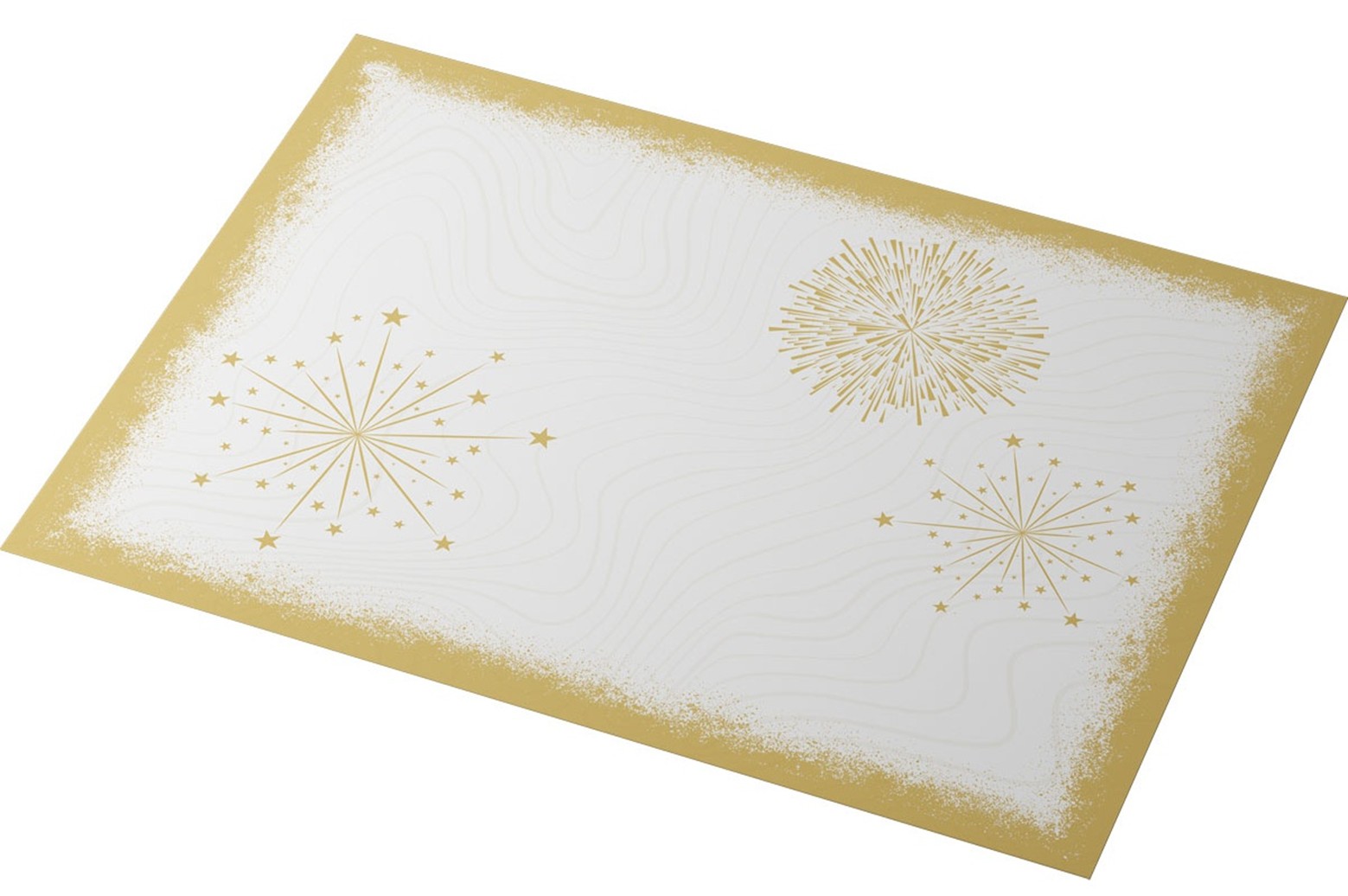 Duni Bio Dunicel Placemats 30x40cm Sparkly Cheers White Pak 100 stuks, foto 2 van 3