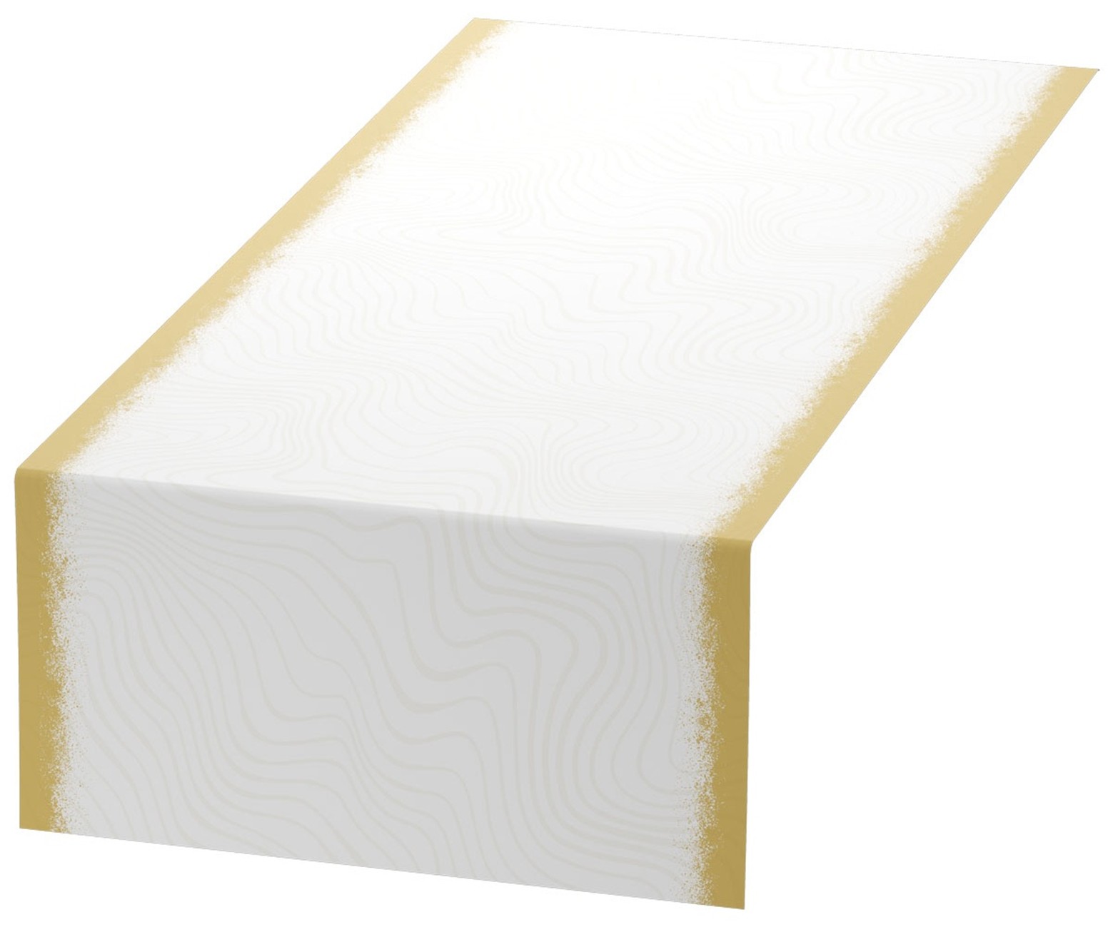 Duni Bio Dunicel Tafelloper Rol 24mx40cm (Perforatie 1,20m) Sparkly Cheers White, foto 2 van 6