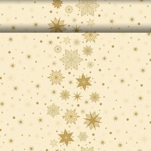 Duni Bio Dunicel Tafelloper Rol 24mx40cm (Perforatie 1,20m) Stargazing Cream