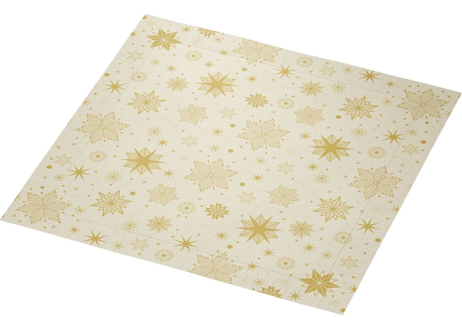Duni Classic Servetten 40x40cm 4-lgs 1/4-vouw Stargazing Cream Pak 50 stuks, foto 2 van 6